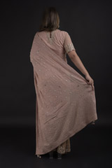 Dusty Pink Saree Set_DTR1534