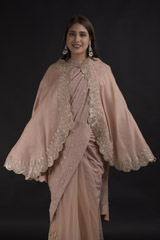 Dusty Pink Saree Set_DTR1536