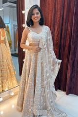 Peach Foil Gota Lehenga2