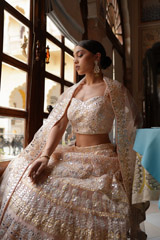 Peach Foil Gota LehengaDSC03717