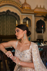 Peach Foil Gota LehengaDSC03845