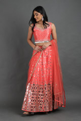 Coral Mirror Work Lehenga4836_video