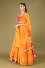 Red Embellished LehengaDSC05140