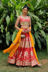 Red Embellished LehengaIMG_0374