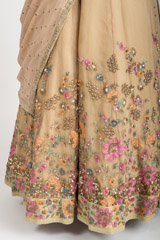 Biege Flared Lehenga_DSC3037