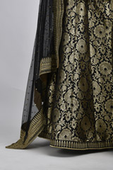 Black Banarasi Lehenga_SUB6843