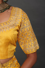Yellow Banarasi LehengaIMG_9194
