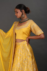 Yellow Banarasi LehengaIMG_9198