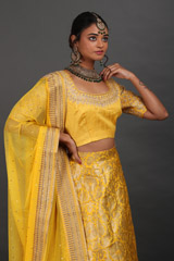 Yellow Banarasi LehengaIMG_9201