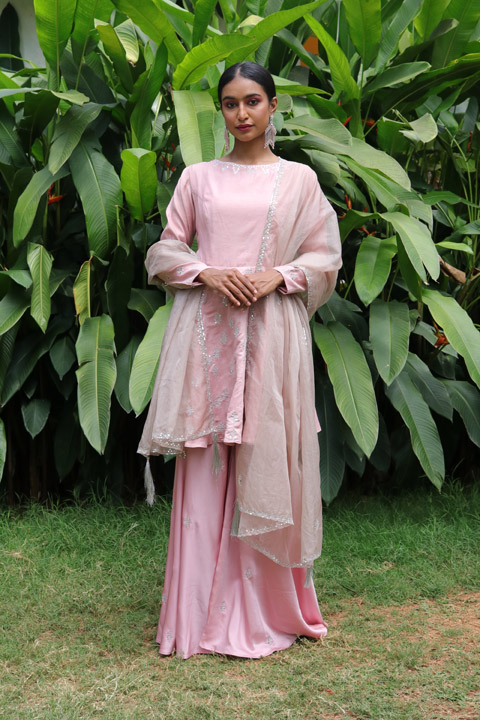 Patra Work Kurta Set