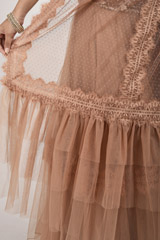 Peach Net Lehenga_SUB7244
