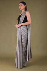 Metallic Saree GownDSC04461