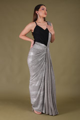 Metallic Saree GownDSC04464
