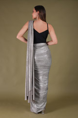 Metallic Saree GownDSC04466