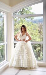 Gown With Big Sequin Flower