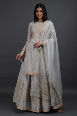 Chanderi Lotus Skirt And BlouseIMG_6136