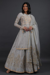 Chanderi Lotus Skirt And BlouseIMG_6141