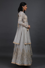 Chanderi Lotus Skirt And BlouseIMG_6145