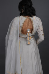 Chanderi Lotus Skirt And BlouseIMG_6159