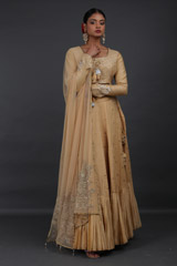 Chanderi And Mogra Lehenga Set