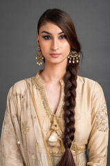 Cream Chanderi Lehenga Set_DSC4551-Edit