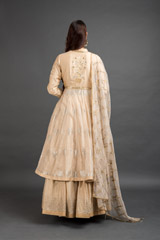 Cream Chanderi Lehenga Set_DSC4552-Edit