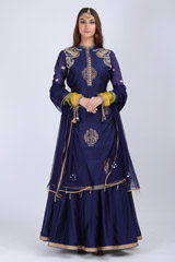 Chanderi Peacock Motif LehengaIMG_9760