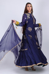 Chanderi Peacock Motif LehengaIMG_9779