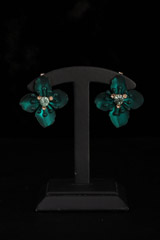 Green Flower EarringsIMG_0984