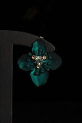 Green Flower EarringsIMG_0985