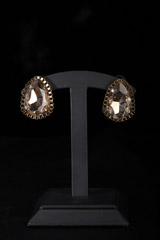 Gold Crystal Earrings