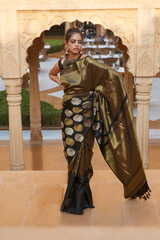 Black Toranj Silk Saree