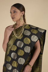 Black Toranj Silk Saree_DTR0217