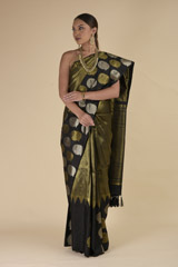 Black Toranj Silk Saree_DTR0218