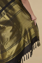 Black Toranj Silk Saree_DTR0223