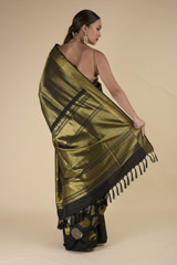 Black Toranj Silk Saree_DTR0225