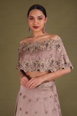 Off Shoulder Cape And SkirtDSC03469