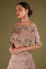 Off Shoulder Cape And SkirtDSC03474