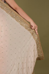 Golden Beige SareeDSC05460