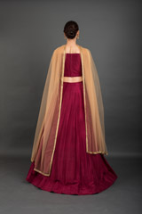 Maroon Embroidered Lehenga_DSC3153-Edit