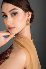 Maroon Embroidered Lehenga_DSC3155-Edit