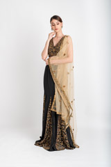 Black Godet Lehenga_DSC3210-Edit