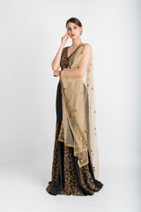 Black Godet Lehenga_DSC3213-Edit
