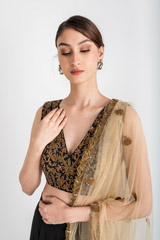 Black Godet Lehenga_DSC3217-Edit