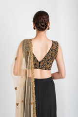 Black Godet Lehenga_DSC3223-Edit