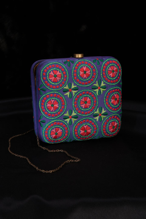 Multicolor Chakri Clutch