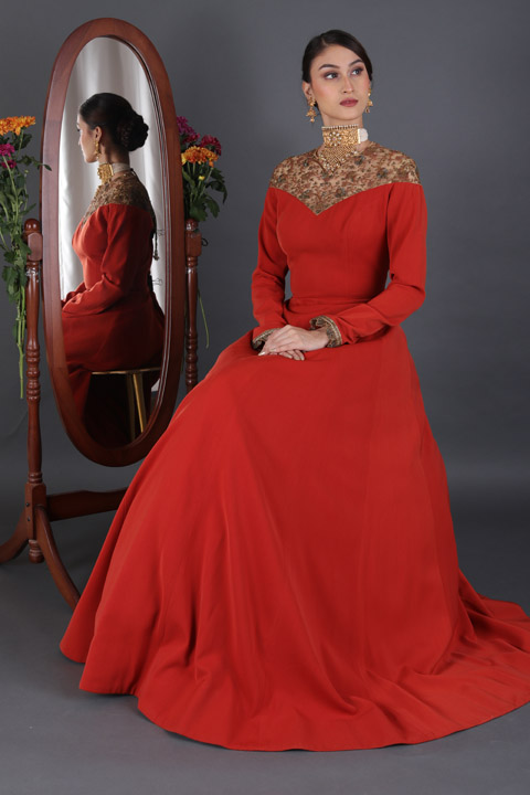 Rust Red Gown