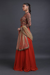 Rust Red Gerogette GownIMG_0076