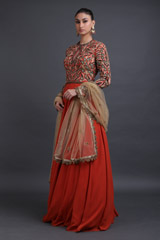 Rust Red Gerogette GownIMG_0077