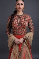 Rust Red Gerogette GownIMG_0084